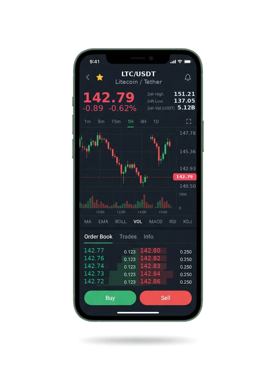 The Bayan Capital mobile app showing a watchlist, a signal card and an account balance